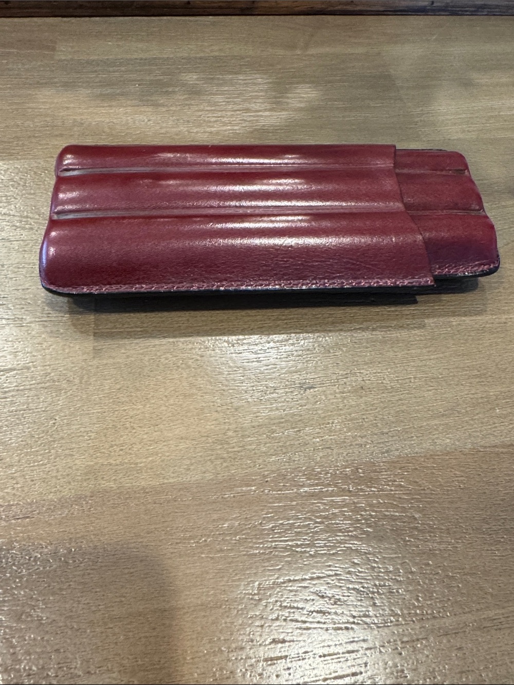 Early 90’s Leather Burgundy Cigar Case